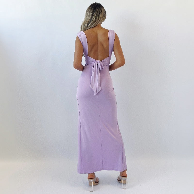 Robe élégante en mousseline de soie - Boutique en ligne à rabais