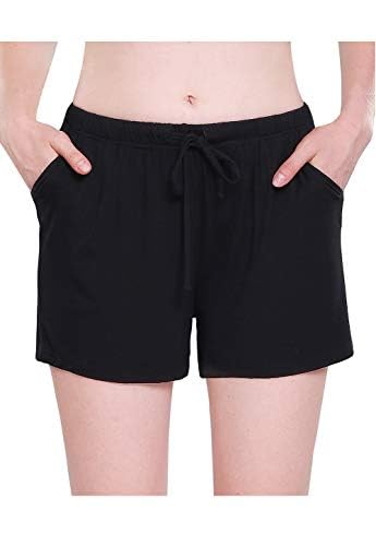 ROSYLINE Womens Shorts Sleep Lounge Shorts for Women Pj Sleep Bottoms with Pocket 2 Packs