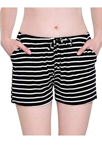 ROSYLINE Womens Shorts Sleep Lounge Shorts for Women Pj Sleep Bottoms with Pocket 2 Packs