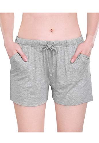 ROSYLINE Womens Shorts Sleep Lounge Shorts for Women Pj Sleep Bottoms with Pocket 2 Packs