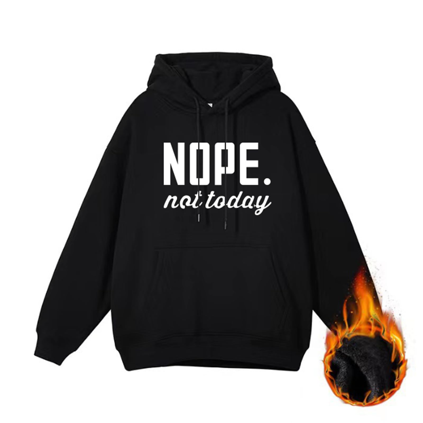 ALAPUSA Nope Not Today Shirt Women| Women's Cute Long Sleeve Shirt | Classic Graphic Sweatshirt - Boutique en ligne à rabais