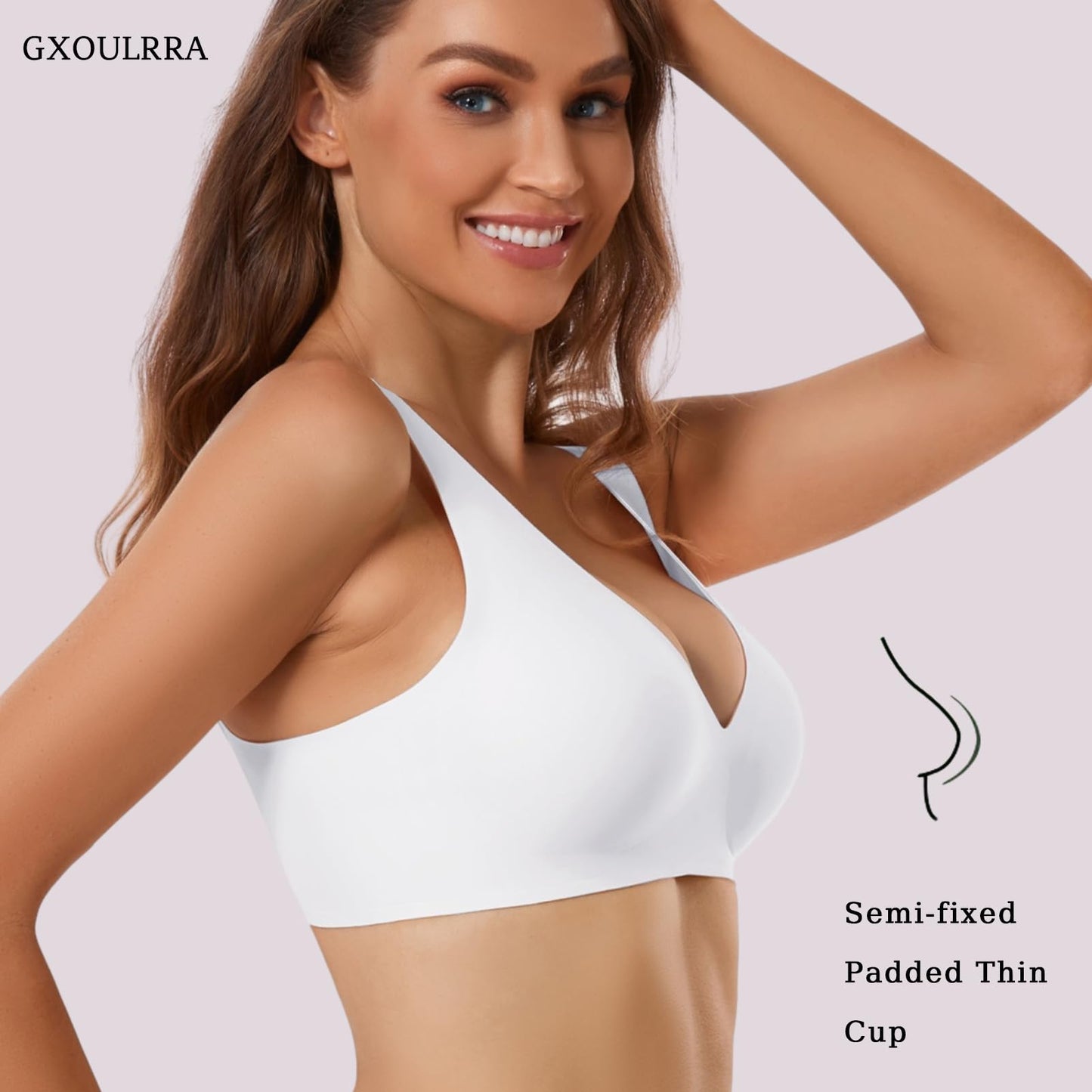 GXOULRRA Deep V Bras for Women Comfort Wireless Bras Bralettes Adjustable No Underwire with Bra Extender - Boutique en ligne à rabais