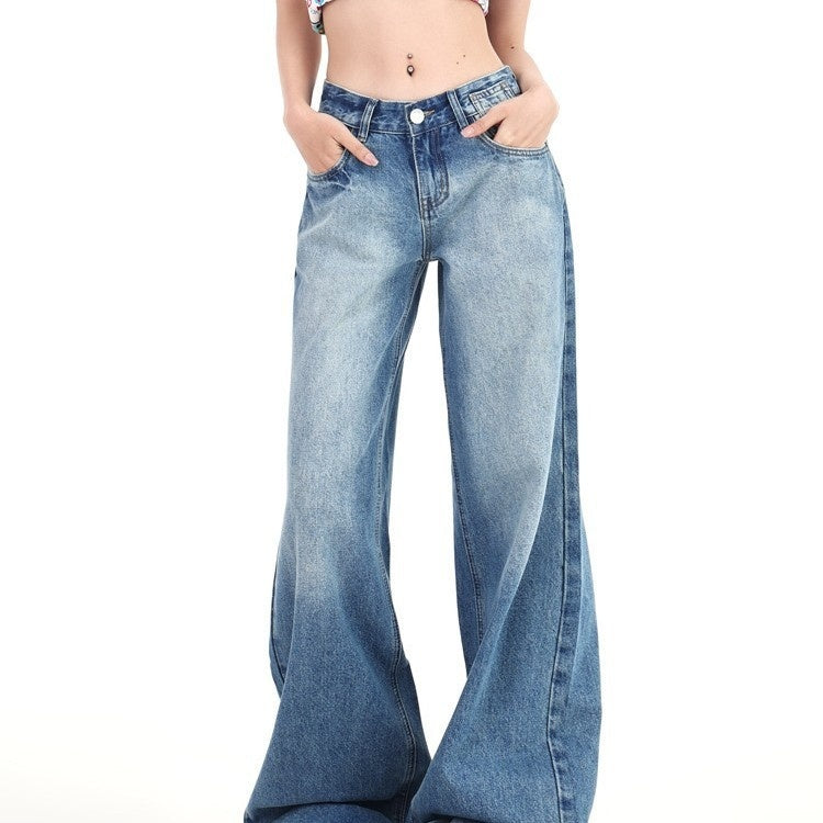 Jeans rétro à taille basse - Boutique en ligne à rabais