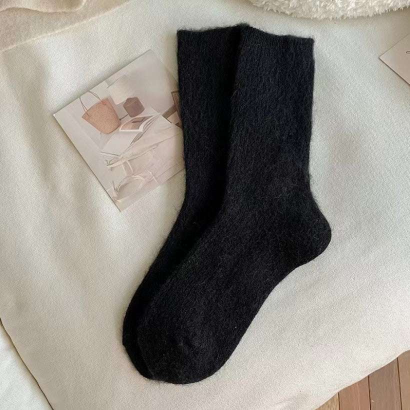 Chaussettes en laine épaisse et de taille moyenne